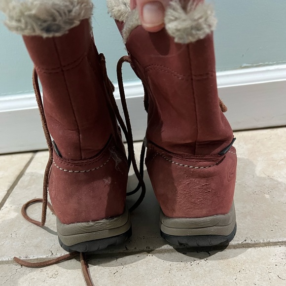 Keen winter snow boots - warm fur lined - mauve - size 6.5 - Picture 3 of 6
